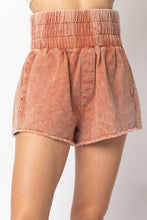 Load image into Gallery viewer, NP70123-High-Waist Washed Twill Shorts