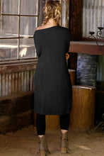 Load image into Gallery viewer, CWOCAL529_Long Sleeve Casual Open Front Long Cardigan