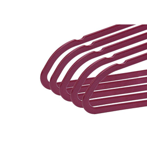 PL025 - Plastic Shirt Hangers Heavy Duty - Raspberry - 200