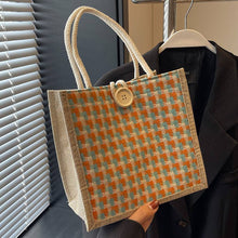 Load image into Gallery viewer, Cotton Linen Canvas Tote Bag