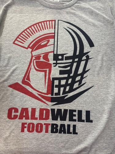 Caldwell Football Helmet/Face Tee