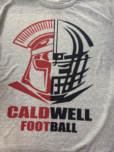 Caldwell Football Helmet/Face Tee