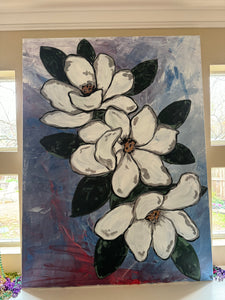 Magnolia Sky Painting {36x48}
