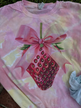 Load image into Gallery viewer, Coquette Strawberry on Dream Dyed Tees