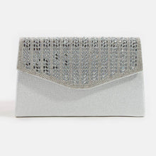 Load image into Gallery viewer, Rhinestone Trim Envelope Clutch Bag