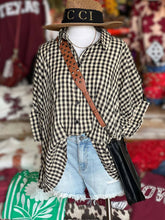 Load image into Gallery viewer, Classic Plaid Check Button Up Blouse Top