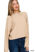 Load image into Gallery viewer, Mock Neck Fall Crop Sweater