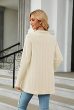 Load image into Gallery viewer, CWOCAL2125_LONG SLEEVE KNIT CARDIGAN WITHOUT BUTTON SHORT