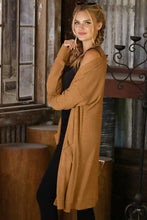 Load image into Gallery viewer, CWOCAL529_Long Sleeve Casual Open Front Long Cardigan