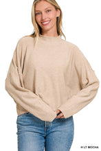 Load image into Gallery viewer, Mock Neck Fall Crop Sweater