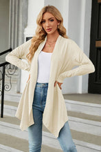 Load image into Gallery viewer, CWOCAL2125_LONG SLEEVE KNIT CARDIGAN WITHOUT BUTTON SHORT