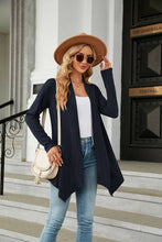 Load image into Gallery viewer, CWOCAL2125_LONG SLEEVE KNIT CARDIGAN WITHOUT BUTTON SHORT