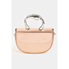 Load image into Gallery viewer, Glossy Semi Circle Top Handle Bag