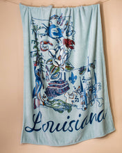 Load image into Gallery viewer, Coastal Louisiana Throw   Blue/Multi   50x60