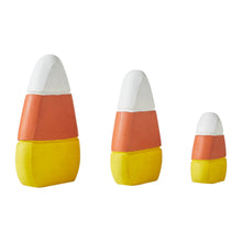 Load image into Gallery viewer, Candy Corn Wood Decor Set of 3 Sizes