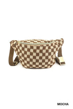 Load image into Gallery viewer, Checkered Waist Crossbody Sling Bag