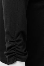 Load image into Gallery viewer, CWOBL091_Casual Work Ruched 3/4 Slv Open Front Blazer Jacket