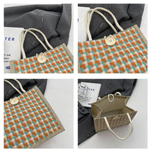 Load image into Gallery viewer, Cotton Linen Canvas Tote Bag