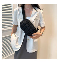 Load image into Gallery viewer, PUFFER QUILTED SLING BAG FANNY BAG BELT BUM BAG | 40P546