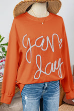 Load image into Gallery viewer, Fashion-W Tinsel Game Day Drop Shoulder Graphic Sweatshirt