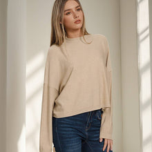 Load image into Gallery viewer, Mock Neck Fall Crop Sweater