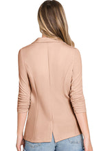 Load image into Gallery viewer, CWOBL102_Long Sleeve Stretch Open Front Blazer Jacket