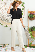 Load image into Gallery viewer, CWTBLS201_JOHNNY COLLARS SHORT SLEEVE BLOUSE TOP