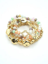 Load image into Gallery viewer, Beaded Clover Accent Jewelry Set Bracelet