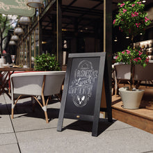 Load image into Gallery viewer, HBCY Black Wood A-Frame Magnetic Chalkboard Set