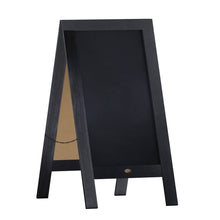 Load image into Gallery viewer, HBCY Black Wood A-Frame Magnetic Chalkboard Set