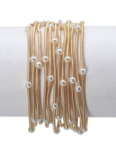 Load image into Gallery viewer, Multi Strand Coil Beaded Bracelet