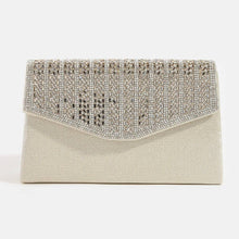 Load image into Gallery viewer, Rhinestone Trim Envelope Clutch Bag
