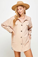 Load image into Gallery viewer, Outdoor Chic Women's Waffle Scuba Shacket 5202IJK