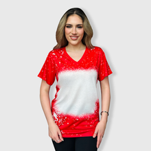 Load image into Gallery viewer, V-Neck FAUX Bleached Tees