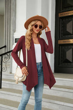 Load image into Gallery viewer, CWOCAL2125_LONG SLEEVE KNIT CARDIGAN WITHOUT BUTTON SHORT