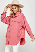 Load image into Gallery viewer, Outdoor Chic Women's Waffle Scuba Shacket 5202IJK