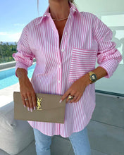 Load image into Gallery viewer, Stylish Casual Buttoned Stripe Print Shirt