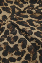 Load image into Gallery viewer, CWSPJ0073_LEOPARD PRINT LONG SLEEVE SHIRT SHORTS PAJAMAS SET