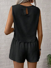 Load image into Gallery viewer, Solid color tank shorts fashion two-piece set
