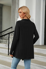 Load image into Gallery viewer, CWOCAL2125_LONG SLEEVE KNIT CARDIGAN WITHOUT BUTTON SHORT