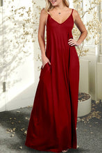 Load image into Gallery viewer, AWDMD280_SPAGHETTI STRAP KNIT MAXI DRESS