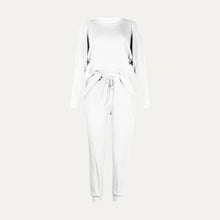 Load image into Gallery viewer, Chic And Cozy Ribbed Two-Piece Loungewear Set