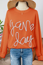 Load image into Gallery viewer, Fashion-W Tinsel Game Day Drop Shoulder Graphic Sweatshirt