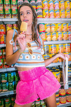Load image into Gallery viewer, NP70123-High-Waist Washed Twill Shorts