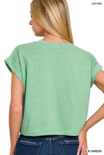 Load image into Gallery viewer, Cotton Folded Sleeve Top