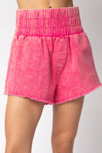 Load image into Gallery viewer, NP70123-High-Waist Washed Twill Shorts