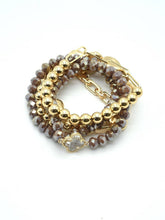 Load image into Gallery viewer, Beaded Clover Accent Jewelry Set Bracelet