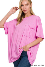 Load image into Gallery viewer, ".....Oversized Cotton Raw Edge Boyfriend Tee