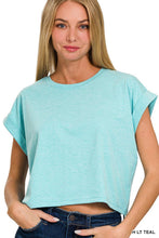 Load image into Gallery viewer, Cotton Folded Sleeve Top