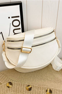 ..SI-26490 Vegan Leather Multi Pocket Crossbody Bag